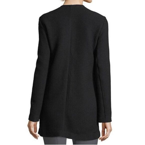 EILEEN FISHER Sweater Cardigan Women XS Waffle Open Front Minimalist - Picture 8 of 8